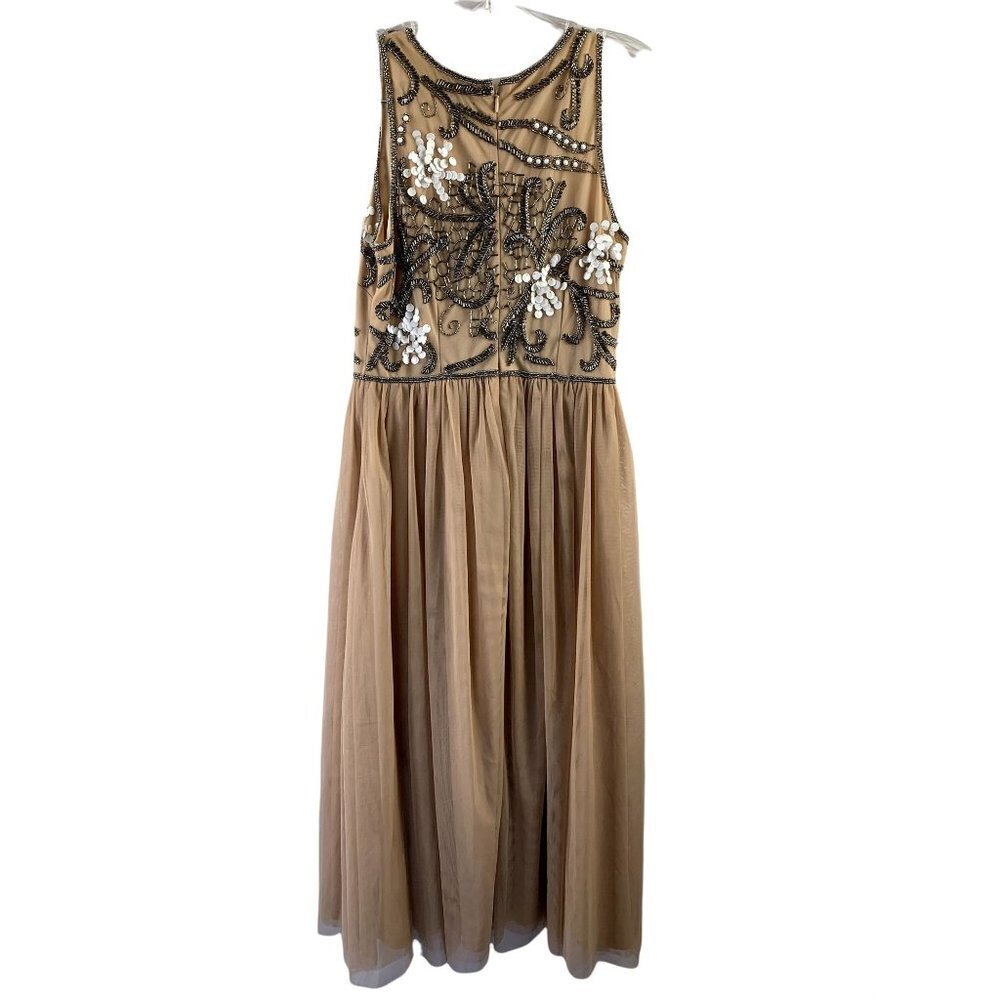 Gianni Bini Women's Formal Tan Dress - Picture 2 of 8